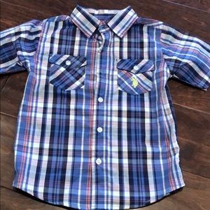 Boys Plaid Button Down